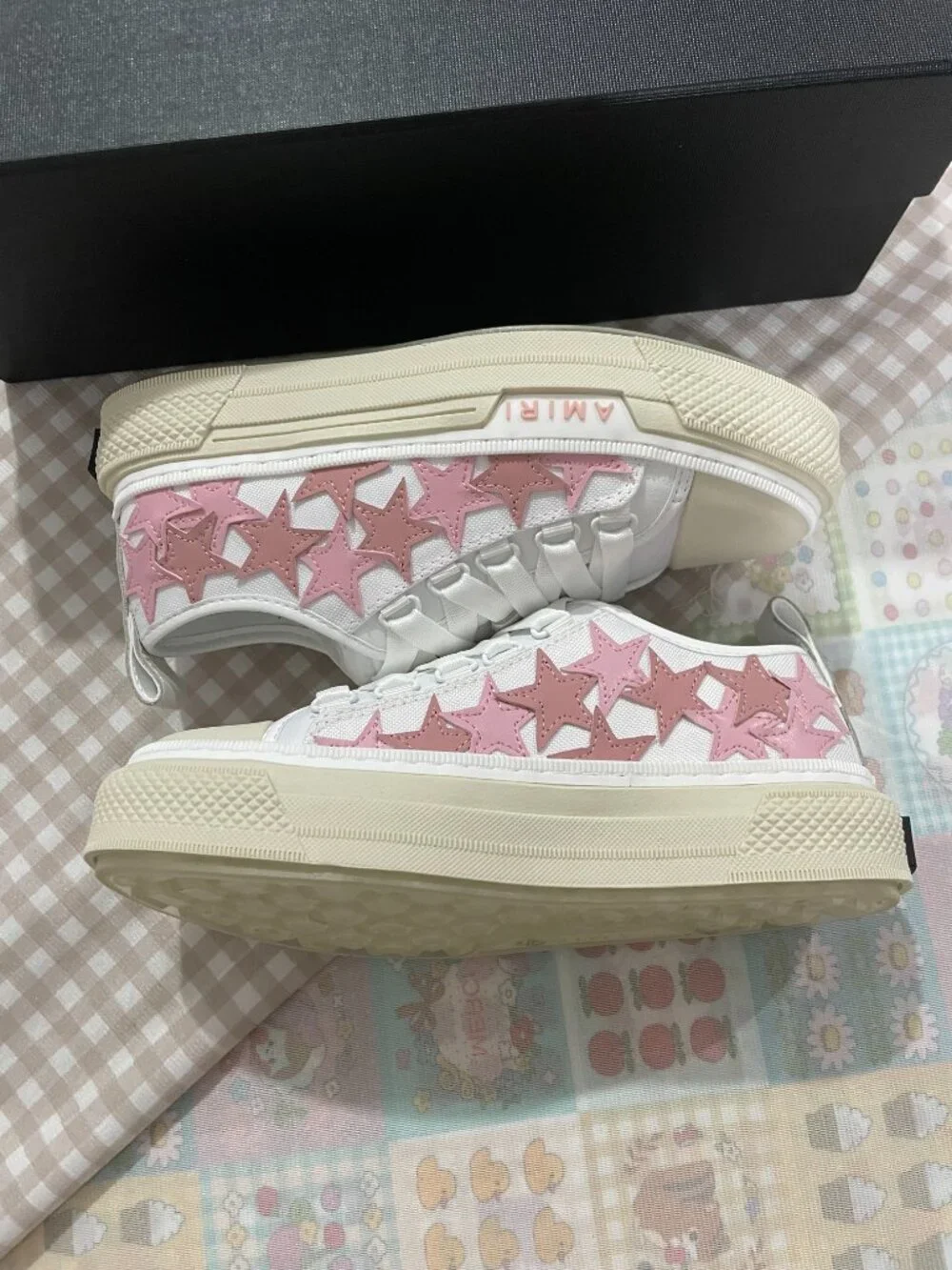 AMIRI Color-Block Star Low-Top Sneakers